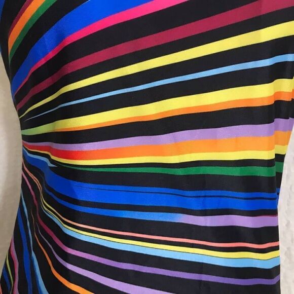 NWOT Colorful Striped One Piece Swimsuit Size 1X - Picture 6 of 8